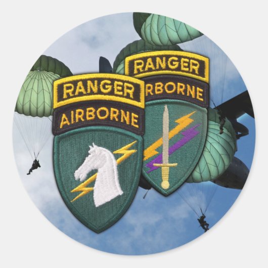 1st特殊操作コマンド退役軍人socom Stic ラウンドシール (正面)