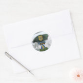 1st特殊部隊グリーンベレーツフラッシュステッカー ラウンドシール (封筒)