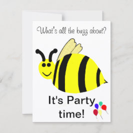 1st誕生日のまわりにバルーン招待状 招待状