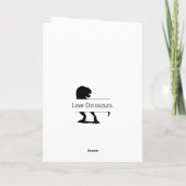 1st誕生日の恐竜ハッピーベビージャングルカード カード (裏面)