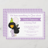 1st誕生日パーティの招待状誕生日クロウ 招待状 (正面/裏面)