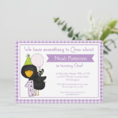 1st誕生日パーティの招待状誕生日クロウ 招待状 (スタンド正面)