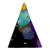 1st誕生日パーティーブラックと金ゴールドパーティー帽子 パーティーハット (右)