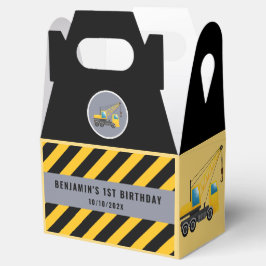 1st誕生日パーティー建築トラックありがとう フェイバーボックス