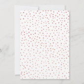 1st誕生日パーティー – ホワイトローズ金ゴールド 招待状 (裏面)