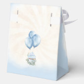 1st誕生日ボーイブルーベージュテディベア大テント フェイバーボックス (裏面)