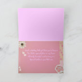 1st誕生日 – 女の子 カード (内部)