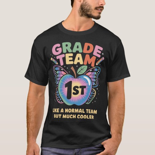 1st 小学生チーム 普通のチームみたいだけどよりクール tシャツ (正面)