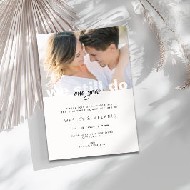 1st 結婚記念日 - We Still Do 写真 招待状