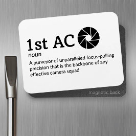 1st AC定義 – カメラチーム3" x 4" Flex マグネット