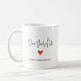 1st Anniversary – One Year of Us コーヒーマグカップ