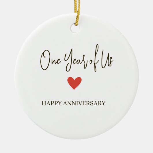 1st Anniversary – One Year of Us セラミックオーナメント (正面)
