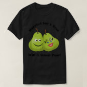 1st Anniversary Tshirt 1 Year Celebrate Wedding Da Tシャツ (デザイン正面)