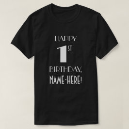 1st Birthdayパーティー-アールデコルッインスパイアクシャツ Tシャツ