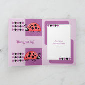 1st Birthday 1今日ラディバグズパープル カード (内部)