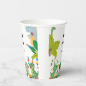 1st Birthday Dinosaur Minimal baby boy 紙コップ (右)