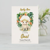 1st Birthday Foil Invitation St. Patrick's Card 箔招待状 (立ち正面)