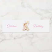 1st birthday Highland Cow  ペットボトルラベル (シングルラベル)