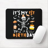 1st birthday kids funny skeleton 1st birthday マウスパッド (マウス)
