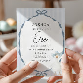 1st Birthday Party Cute Duck  招待状