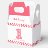 1st Birthday Party Girls Pink One フェイバーボックス (オープン)