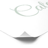 1st Birthday Poster Sign Highland Cow ポスター (コーナー)