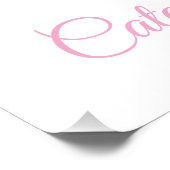 1st Birthday Poster Sign Highland Cow ポスター (コーナー)