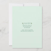 1st Birthday St. Patrick's Day Invitation Card 招待状 (裏面)
