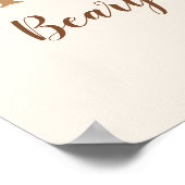 1st Birthday Teddy Bear Birthday Boy ポスター (角)