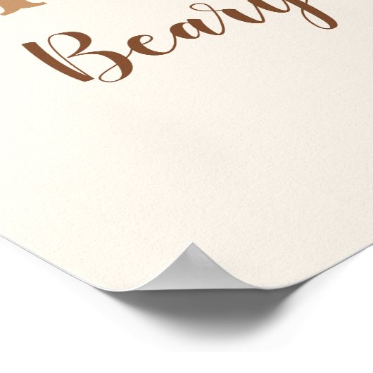 1st Birthday Teddy Bear Birthday Boy ポスター (角)