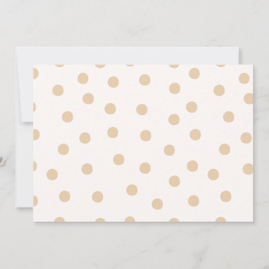 1st Birthday Teddy Bear with Brown Balloons 招待状 (裏面)