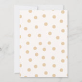 1st Birthday Teddy Bear with Brown Balloons 招待状 (裏面)