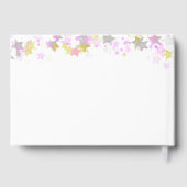 1st Birthday Twinkle Little Star Pink ゲストブック (裏面)