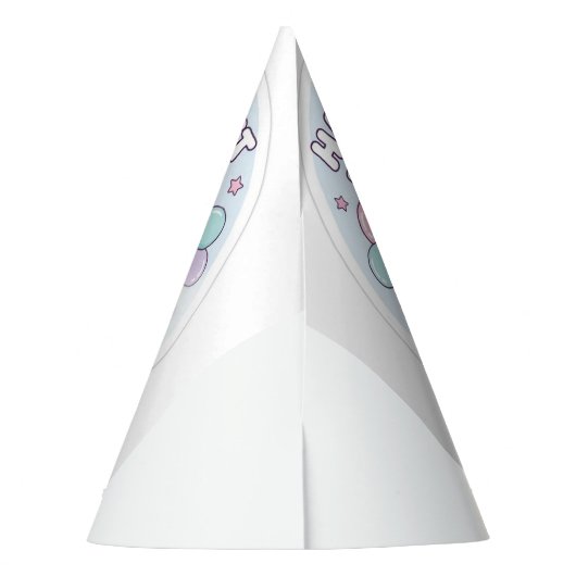 1st birthday unicorn hat パーティーハット (裏面)