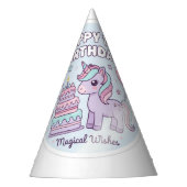 1st birthday unicorn hat パーティーハット (正面)