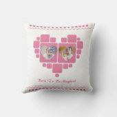 1st Birthday Unicorn Pink Little Girl  クッション (裏面)