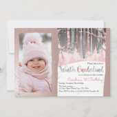 1st Birthday Winter Onederlandの写真 招待状 (正面)