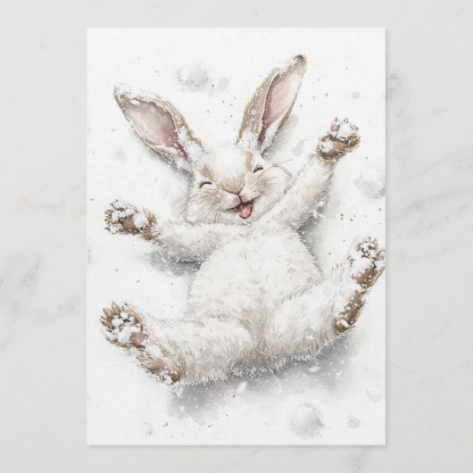 1st Birthday Winter Wonderland Blush Birthday 招待状 (裏面)