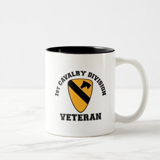 1st Cav Vet – カレッジスタイル ツートーンマグカップ (右)
