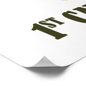 1st Cav Vet - Humvee Amvel ポスター (角)