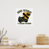 1st Cav Vet - M109 Howitzer ポスター (キッチン)