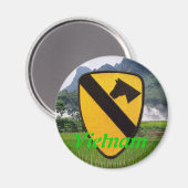1st cavalry air cav patch vietnam magnet veteran マグネット (正面/裏面)