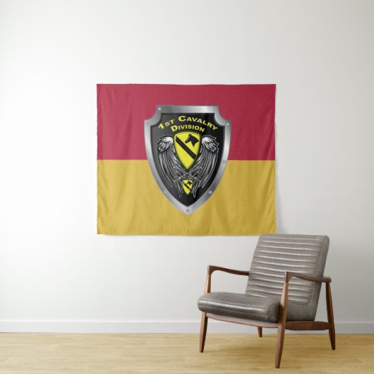 1st Cavalry Division - 1st CAV タペストリー (インサイチュ(横))