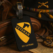 1st Cavalry Division "First Team" Personalized ラゲッジタグ