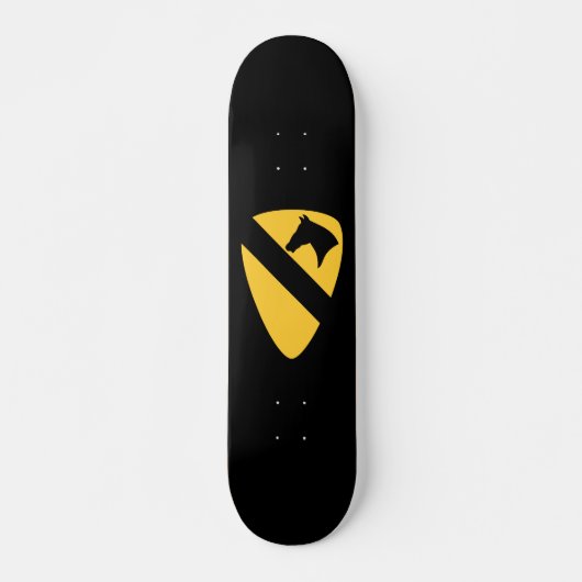 1st Cavalry Division Patch Patriotic スケートボード (正面)