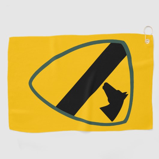 1st Cavalry Division Patch United States ゴルフタオル (横)
