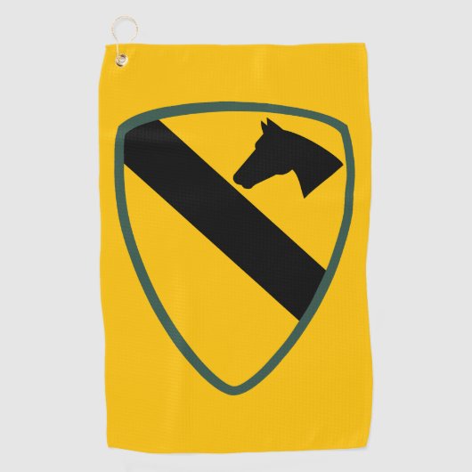 1st Cavalry Division Patch United States ゴルフタオル (正面)