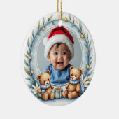 1st Christmas 2 sided, Bear Hugs & Baubles セラミックオーナメント (右)