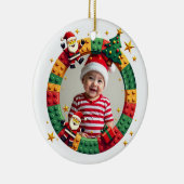 1st Christmas 2 sided Festive Builder セラミックオーナメント (右)