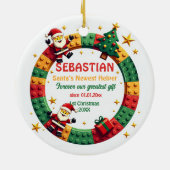 1st Christmas 2 sided Festive Builder セラミックオーナメント (裏面)